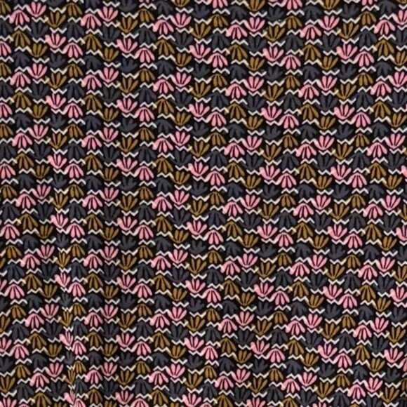 Boden Grace Smocked Jersey Long Sleeve Dress Black Water Lillies Size 12R - Picture 4 of 11